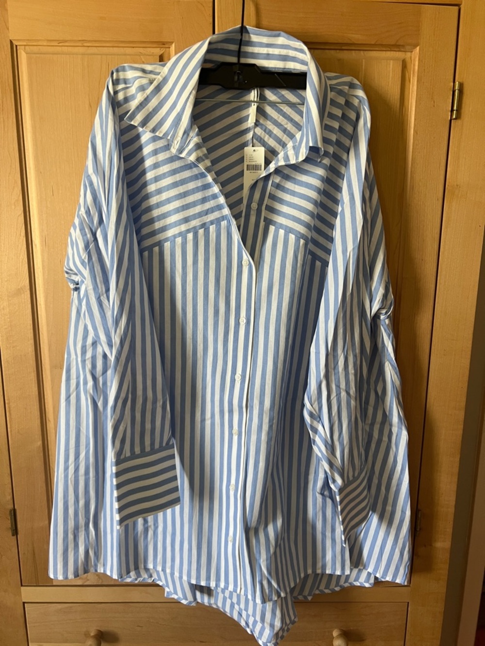 NWT Anthropologie Oversized Button-Up Shirt / Cover-up